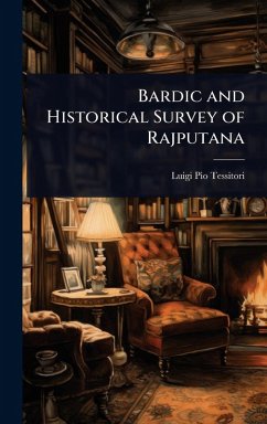 Cover Bardic and Historical Survey of Rajputana