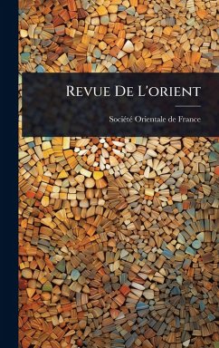 Cover Revue De L'orient