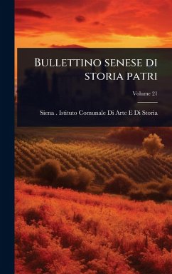 Cover Bullettino senese di storia patri