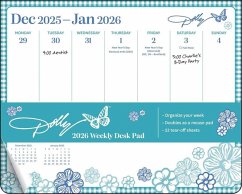 Cover Dolly Parton 2026 Weekly Desk Pad Calendar