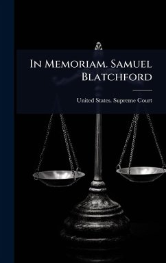 Cover In Memoriam. Samuel Blatchford