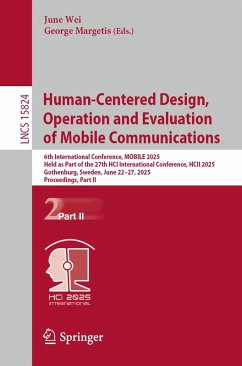 Cover Human-Centered Design, Operation and Evaluation of Mobile Communications (eBook, PDF)