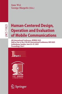 Cover Human-Centered Design, Operation and Evaluation of Mobile Communications (eBook, PDF)