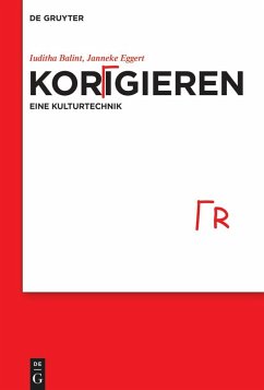 Cover Korrigieren - eine Kulturtechnik (eBook, ePUB)