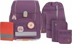 Schulranzen-Set BOXY UNIQUE (30x25x42) 7-teilig in purple