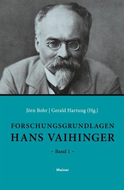 Cover Forschungsgrundlagen Hans Vaihinger
