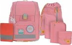 Schulranzen-Set UNIQUE (30x25x41) 9-teilig in pink
