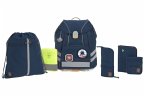 Schulranzen-Set 7tlg, 30x25x40 navy