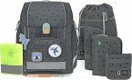 Schulranzen-Set BOXY UNIQUE (30x25x42) 7-teilig in speckles anthracite