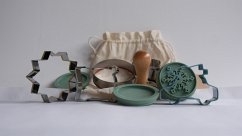 Keksausstecher-Set COOKIE mit Stempel 10-teilig