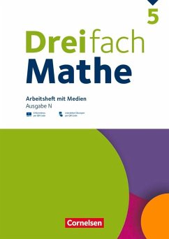 Cover Dreifach Mathe 5. Schuljahr - Ausgabe N - Arbeitsheft mit Medien und Lösungen