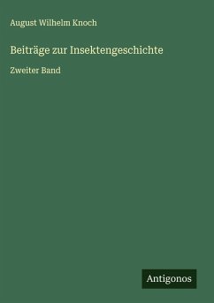 Cover Beiträge zur Insektengeschichte