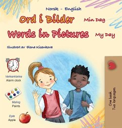 Cover Words in Pictures - My Day (Norwegian English Bilingual Children's Book)