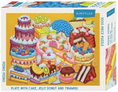 Plate with Cake, Jelly Donut and Tiramisu Plate with Cake, Jelly Donut and Tiramisu