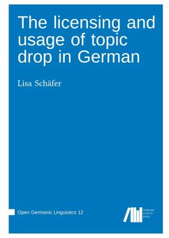 The licensing and usage of topic drop in German The licensing and usage of topic drop in German