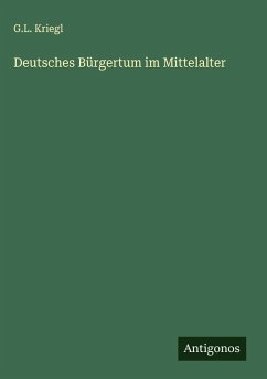 Cover Deutsches Bürgertum im Mittelalter