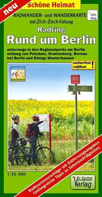Cover Radwander- und Wanderkarte Radring Rund um Berlin