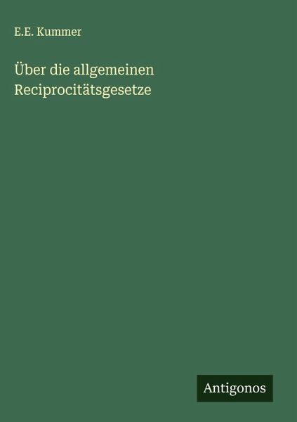 Über die allgemeinen Reciprocitätsgesetze