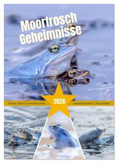 Moorfrosch Geheimnisse - Farben, Flirts & Froschkonzerte - Tanja Riedel (Wandkalender 2026 DIN A4 hoch), CALVENDO Monatskalender