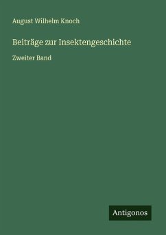Cover Beiträge zur Insektengeschichte