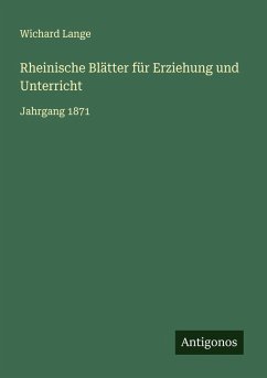 Cover Rheinische Blätter für Erziehung und Unterricht