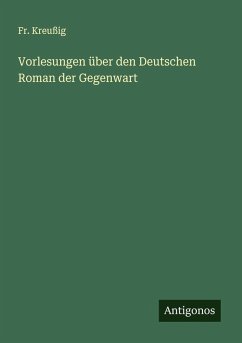 Cover Vorlesungen über den Deutschen Roman der Gegenwart