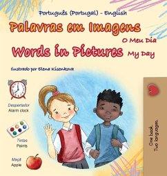 Cover Words in Pictures - My Day (Portuguese Portugal English Bilingual Children's Book)