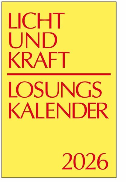 Licht und Kraft/Losungskalender 2026 Reiseausgabe in Heften Licht und Kraft/Losungskalender 2026 Reiseausgabe in Heften