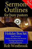 Sermon Outlines for Busy Pastors: Holiday Box Set (eBook, ePUB) Sermon Outlines for Busy Pastors: Holiday Box Set (eBook, ePUB)