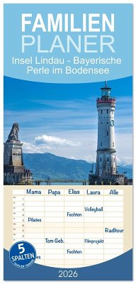 Familienplaner 2026 - Insel Lindau - Bayerische Perle im Bodensee mit 5 Spalten (Wandkalender, 21 x 45 cm) CALVENDO Familienplaner 2026 - Insel Lindau - Bayerische Perle im Bodensee mit 5 Spalten (Wandkalender, 21 x 45 cm) CALVENDO