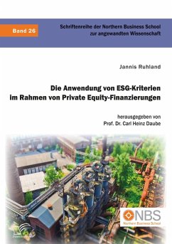 Cover Die Anwendung von ESG-Kriterien im Rahmen von Private Equity-Finanzierungen (eBook, PDF)