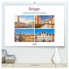 Brügge - malerische Stadt mit Charme (hochwertiger Premium Wandkalender 2026 DIN A2 quer), Kunstdruck in Hochglanz