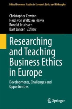 Cover Researching and Teaching Business Ethics in Europe