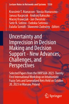 Uncertainty and Imprecision in Decision Making and Decision Support - New Advances, Challenges, and Perspectives