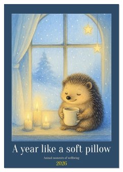 Cover A year like a soft pillow - Animal moments of wellbeing (Desk Calendar 2026 DIN A5 portrait), CALVENDO 12 Month DeskCalendar