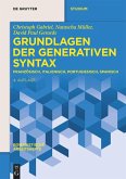 Grundlagen der generativen Syntax Grundlagen der generativen Syntax