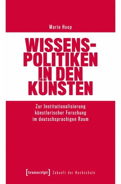 Cover Wissenspolitiken in den Künsten