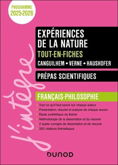 Cover Expériences de la nature - Tout-en-fiches - Prépas scientifiques Français-philosophie - 2025-2026 (eBook, ePUB)