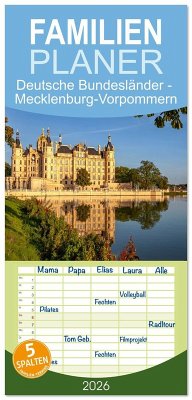 Cover Familienplaner 2026 - Deutsche Bundesländer - Mecklenburg-Vorpommern mit 5 Spalten (Wandkalender, 21 x 45 cm) CALVENDO