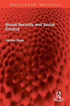 Cover Social Security and Social Control (eBook, ePUB)
