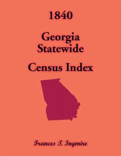 Cover 1840 Georgia Statewide Census Index