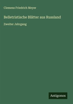 Cover Belletristische Blätter aus Russland