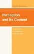 Perception and Its Content (eBook, PDF) - Bild 1