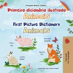 Cover Primeiro dicionário ilustrado Animais First Picture Dictionary Animals (Portuguese English Bilingual Collection) (eBook, ePUB)