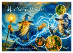 Cover Magische Meister - Kalender über Zauberer und ihre Kräfte (Wandkalender 2026 DIN A3 quer), CALVENDO Monatskalender