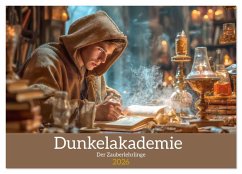 Dunkelakademie - Der Zauberlehrlinge (Wandkalender 2026 DIN A4 quer), CALVENDO Monatskalender