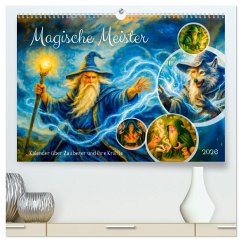 Cover Magische Meister - Kalender über Zauberer und ihre Kräfte (hochwertiger Premium Wandkalender 2026 DIN A2 quer), Kunstdruck in Hochglanz