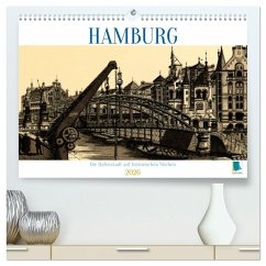 Hamburg: Die Hafenstadt auf historischen Stichen (hochwertiger Premium Wandkalender 2026 DIN A2 quer), Kunstdruck in Hochglanz Hamburg: Die Hafenstadt auf historischen Stichen (hochwertiger Premium Wandkalender 2026 DIN A2 quer), Kunstdruck in Hochglanz