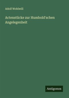 Cover Actenstücke zur Humbold'schen Angelegenheit