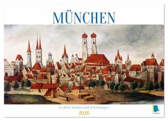 Cover München: In alten Stichen und Zeichnungen (Wandkalender 2026 DIN A4 quer), CALVENDO Monatskalender